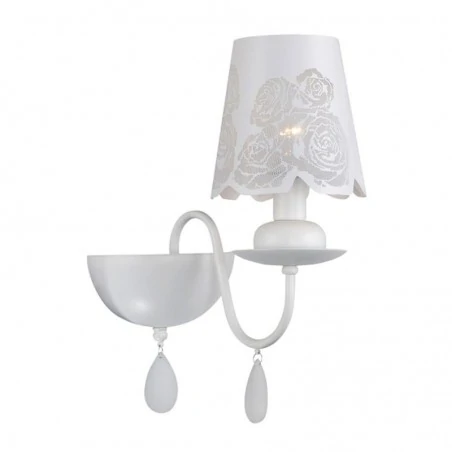 Kinkiety-do-salonu - elegancka lampa ścienna w kolorze białym 12w 1xe14 fabrizia polux 