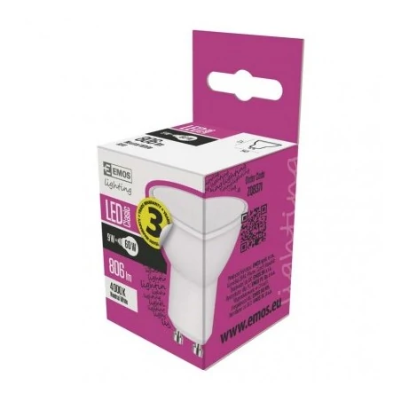 Gwint-trzonek-gu10 - zq8371 żarówka led gu10 8,4w neutralna biel 806 lm emos 