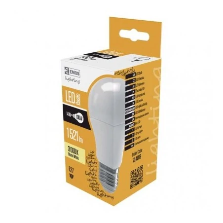 Gwint-trzonek-e27 - klasyczna żarówka setka led a60 15,3w-100w e27 ciepła 3000k 1521lm  emos zl4018 