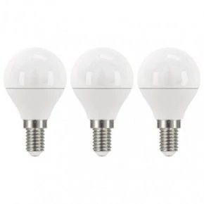 Gwint-trzonek-e14 - komplet 3 żarówek led kulka 5w-40w e14 neutralna 470lm emos zq1221.3 