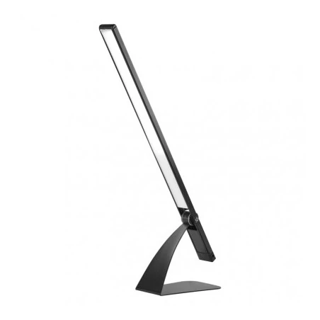 Lampki-biurkowe - czarna długa lampa biurkowa led 8w lenny ściemnialna z7608b emos 
