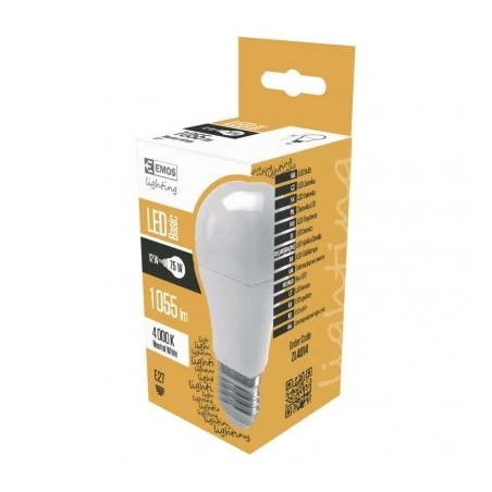 Gwint-trzonek-e27 - żarówka z gwintem e27 led a60 11w-75w neutralna 4000k 1055lm emos zl4014 