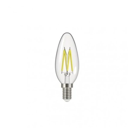Gwint-trzonek-e14 - żarówka led filament świeczka 6w-60w e14 neutralna 806lm 3 lata emos z74204 