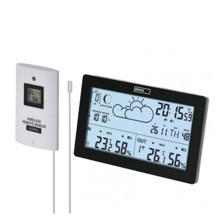 Termometry-i-stacje-pogodowe - stacja meteorologiczna na baterie 3xaaa e5010 emos 