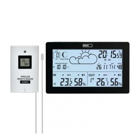 Termometry-i-stacje-pogodowe - stacja meteorologiczna na baterie 3xaaa e5010 emos 