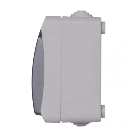 Gniazda-pojedyncze-natynkowe - gniazdo natynkowe+wyłącznik schodowy szaro-czarne ip44 a1397.4 emos 