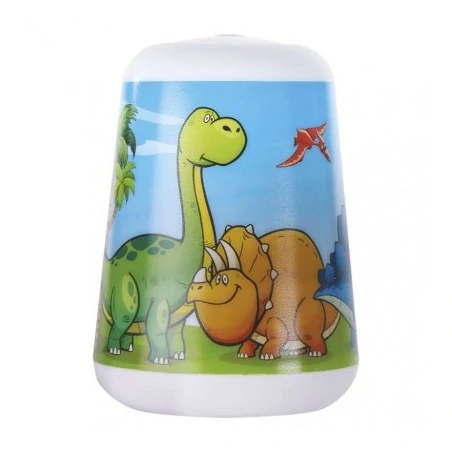 Oswietlenie-do-pokoju-dzieciecego - lampka dziecięca led z latarką z motywem dinozaurów 3xaaa p3380 emos 