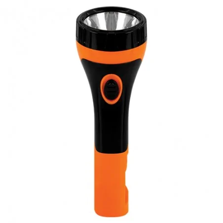 Latarki-led - akumulatorowa latarka led 1w 6500k pomarańczowy/czarny tramp led 03934 ideus 