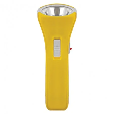 Latarki-led - żółta latarka akumulatorowa led 3w+3w 6500k tedi led 03935 ideus 