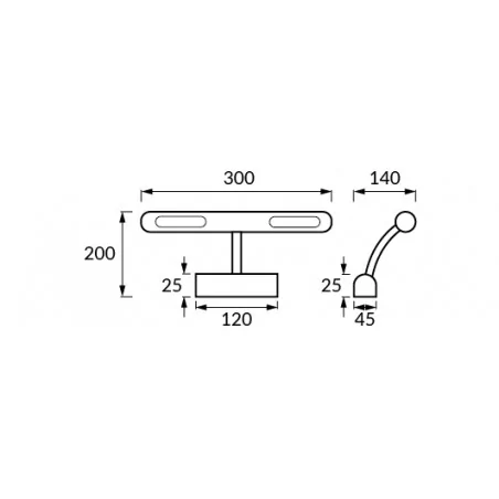 Oprawy-sufitowe - oprawa dekoracyjna chromowa 2x40w 2x590lm g9 01674 nadia g9 chrome ideus 