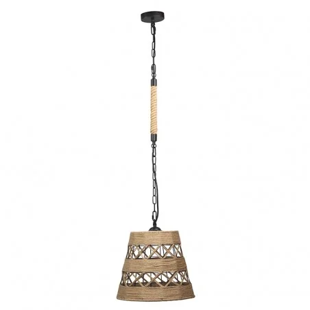 Lampy-sufitowe - alma rope lampa sufitowa w stylu boho sznur e27 polux 