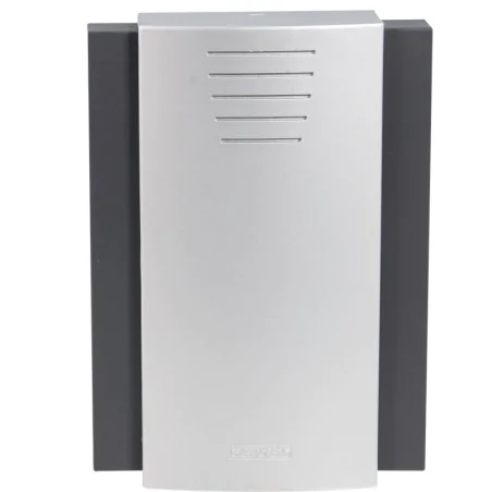 Gongi-elektryczne - dzwonek do drzwi typu gong czarno srebrny largo gns-208 zamel 