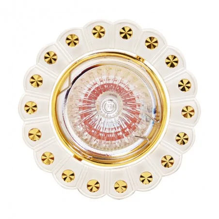 Oprawy-sufitowe - ozdobna oprawa sufitowa na żarówkę halogenową 12v papatya 01248 ideus 