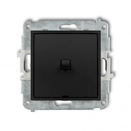 Wylaczniki-amerykanskie - włącznik dzwonkowy amerykański czarny mat deco mini 12mwpus-4 karlik 