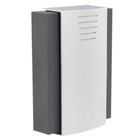 Gongi-elektryczne - dzwonek do drzwi typu gong czarno srebrny largo gns-208 zamel 