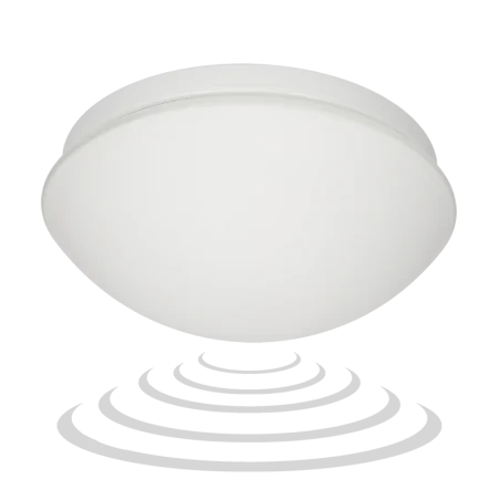 Plafony - plafon z mikrofalowym czujnikiem ruchu na wymienne źródło światła e27 marin or-pl-303we27smm orno 