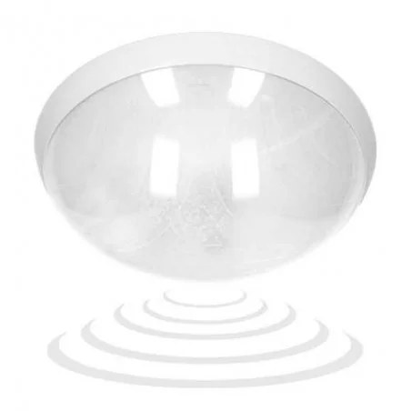 Plafony - plafoniera z mikrofalowym czujnikiem ruchu na żarówkę e27 max.75w rovi mv cl/e27-1mv orno 