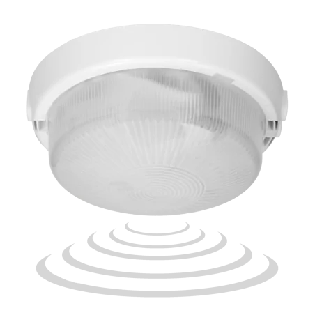 Plafony - oprawa oświetleniowa z mikrofalowym czujnikiem ruchu o mocy 100w ip44 a2110-m-hf orno 