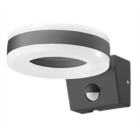 Oprawy-led-zewnetrzne - szara oprawa led ścienna z czujnikiem ruchu howlit 20w ad-op-620glpmr4 orno 