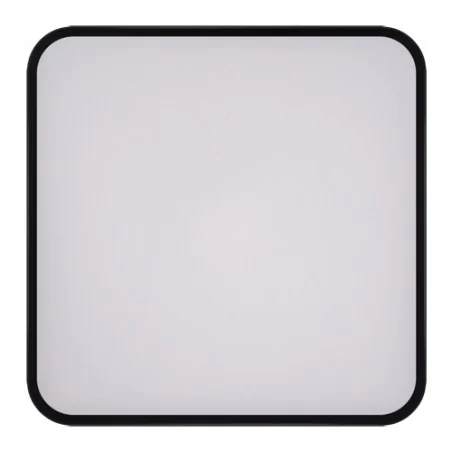 Plafony - plafoniera led kwadrat w czarnej obudowie 48w totem 03931 ideus 