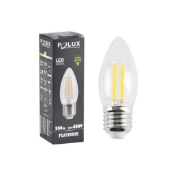 Gwint-trzonek-e27 - neutralna żarówka led o mocy 4,5w z filamentem e27 4000k 316516 polux 