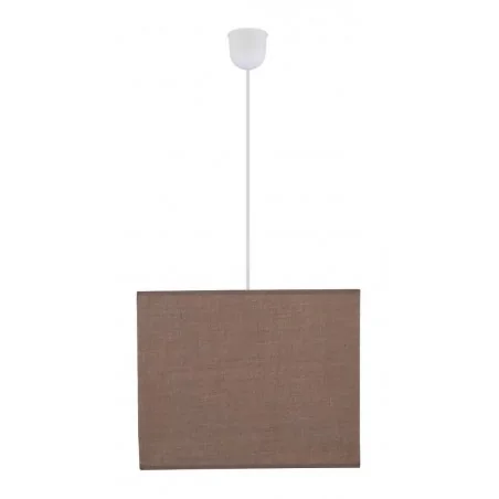 Lampy-sufitowe - brązowa lampa wisząca o szerokości 30cm 1x60w e27 basic 31-06110 candellux 