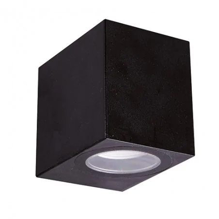 Kinkiety-ogrodowe - czarna oprawa zewnętrzna elewacyjna ip54 gu10 gamp 04018 ideus 