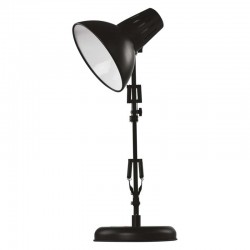 Lampki-biurkowe - lampka kreślarska czarna zginana e27 46 cm dustin z7612b emos 
