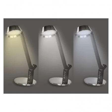 Lampki-biurkowe - czarne oświetlenie biurkowe z wejściem usb led 8w 3000k/4000k/6000k simon z7613 emos 