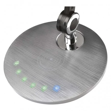 Lampki-nocne - nowoczesna lampa biurkowa z wbudowaną ładowarką led 10w 3000k/4000k/6000k karen z7615 emos 