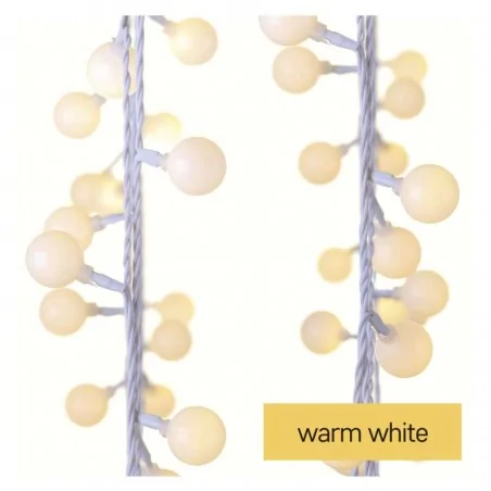 Oswietlenie-choinkowe - lampki na choinkę z timer-em 40xled 4m ip44 ciepła biel d5aw01 emos 