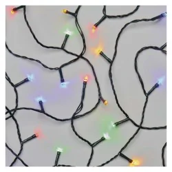 Oswietlenie-choinkowe - lampki choinkowe o długości 18m multicolor 180xled zielony przewód, 8 programów, ip44 d4am09 emos 