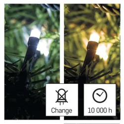 Oswietlenie-choinkowe - lampka choinkowa 8 programów do wyboru 100xled 2w1 10m ip44 d4al05 emos 