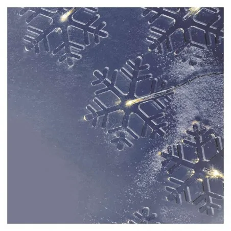 Dekoracje-swiateczne-led - świąteczna girlanda lampki wiszące ciepłe śniezynki 5m 6xled ip44 dcgw06 emos 