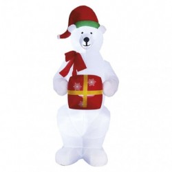 Dekoracje-swiateczne-led - świąteczna dekoracja led dmuchany niedźwiedź 240cm zimne światło ip44 dcfc15 emos 