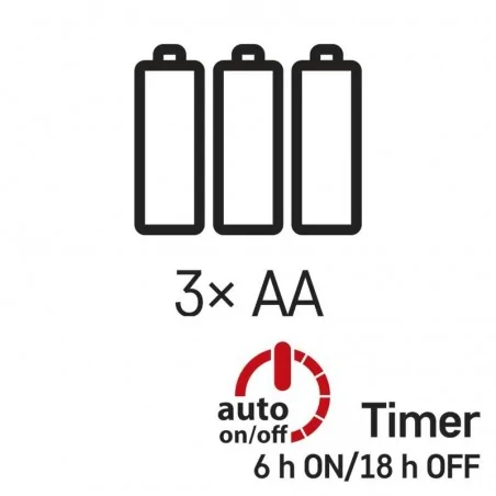 Dekoracje-swiateczne-led - drucik świetlny- jeżyk 100xled 2,4m 3xaa ciepła ip20 timer d3fw01 emos 