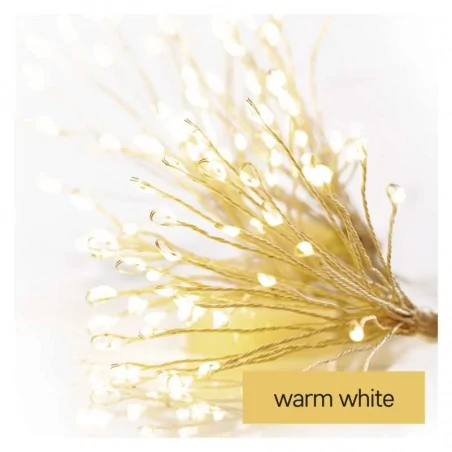 Dekoracje-swiateczne-led - girlanda świetlna - frędzle 150xled 2,35m, ciepła biała, ip20, timer d3aw08 emos 
