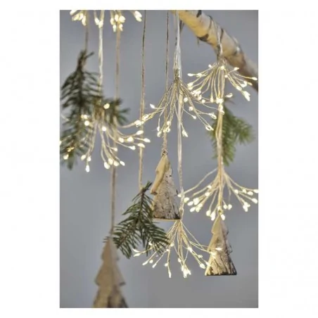 Dekoracje-swiateczne-led - girlanda świetlna - frędzle 150xled 2,35m, ciepła biała, ip20, timer d3aw08 emos 