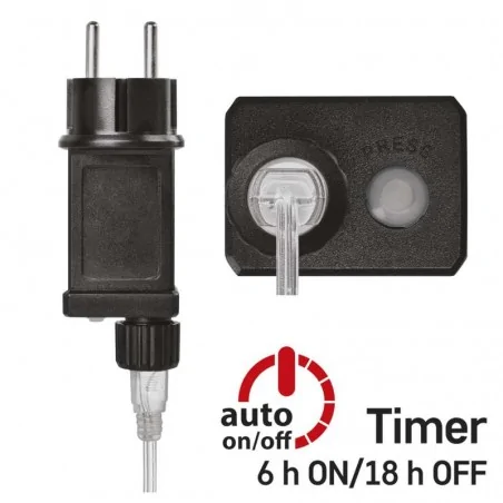 Dekoracje-swiateczne-led - girlanda świetlna - frędzle 150xled 2,35m, ciepła biała, ip20, timer d3aw08 emos 