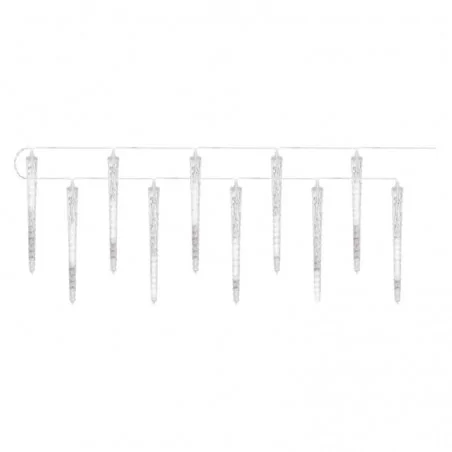 Dekoracje-swiateczne-led - dekoracyjne oświetlenie - sople 3,6m, 140xled, 29cm, zimna biel, ip44 dcpc01 emos 