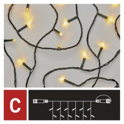 Oswietlenie-choinkowe - światełka choinkowe z systemem łączenia ledx100 1x2m, ciepła biel, ip44, d1ew01 emos 