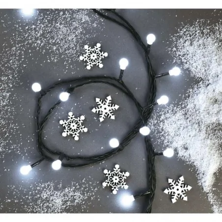 Oswietlenie-choinkowe - lampki choinkowe okrągłe 50xled 2,5m zimna biel, ip20 d5gc01 emos 