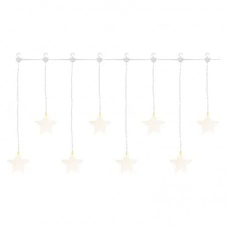 Dekoracje-swiateczne-led - girlanda świąteczna led dekoracja wisząca w kształcie gwiazdek 