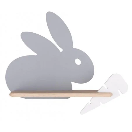 Oswietlenie-do-pokoju-dzieciecego - lampka ścienna szary królik do pokoju dziecka kids rabbit 21-84743 candellux 