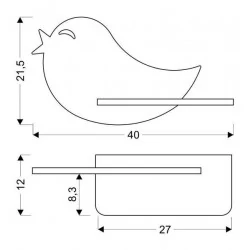 Oswietlenie-do-pokoju-dzieciecego - lampka ścienna różowy ptaszek do pokoju dziecka kids bird 21-84736 candellux 