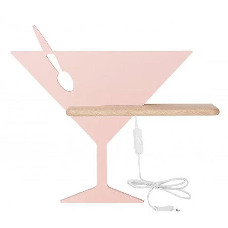 Kinkiety - kinkiet różowy z półką i przewodem 4w led 4000k iq kids piccolo 21-03546 candellux 