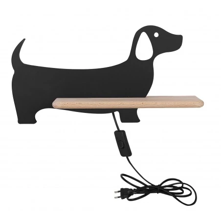 Oswietlenie-do-pokoju-dzieciecego - kinkiet z półką w kształcie psa 5w led 4000k kids dog 21-01047 candellux 