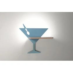 Kinkiety - kinkiet piccolo + drewniana półka 4w led 4000k iq kids 21-03560 candellux 