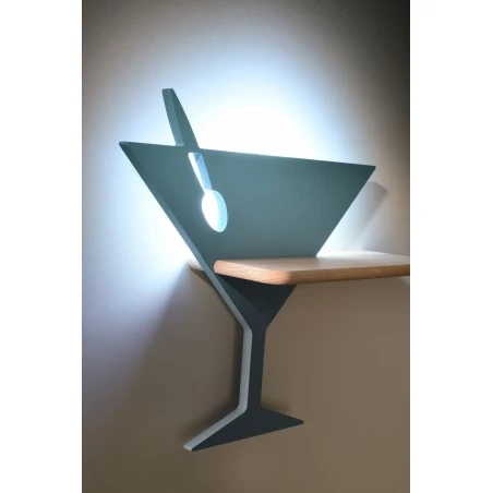 Kinkiety - kinkiet piccolo + drewniana półka 4w led 4000k iq kids 21-03560 candellux 