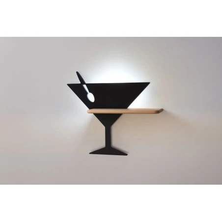 Kinkiety - kinkiet piccolo + drewniana półka 4w led 4000k iq kids 21-03577 candellux 